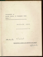 Load image into Gallery viewer, Book of the Margate Tournament 1935