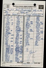 Load image into Gallery viewer, 1981 United States Chess Championship and Zonal Qualifier (Score Sheets) Yasser Seirawan(1960- ) vs the field