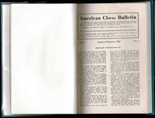 Load image into Gallery viewer, American Chess Bulletin Volume 49