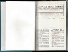 Load image into Gallery viewer, American Chess Bulletin Volume 51