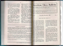 Load image into Gallery viewer, American Chess Bulletin Volume 52