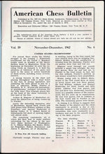 Load image into Gallery viewer, American Chess Bulletin Volume 59
