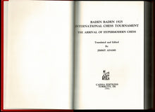 Load image into Gallery viewer, Baden-Baden 1925 International Chess Tournament. The Arrival of Hypermodern Chess