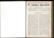 Load image into Gallery viewer, El Ajedrez Argentino: Revista Oficial de la Federacion Argentina de Ajedrez, Segunda Epoca, Ano II