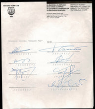 Load image into Gallery viewer, Bugojno 1986. Sheet with the letterhead of the Preparatory Committee of the 29th Chess Olympiad 1990
