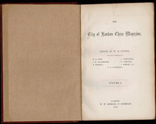 Load image into Gallery viewer, The City of London Chess Magazine, Volume I
