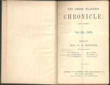 Load image into Gallery viewer, The Chess Player's Chronicle: (New Series) Volume III (3) 1879
