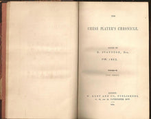 Load image into Gallery viewer, Chess Player's Chronicle Volume I (1) New Series