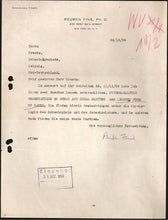 Load image into Gallery viewer, Typewritten letter in German to Mr Grätz
