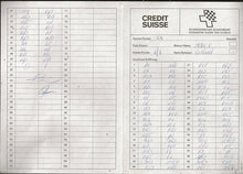 Load image into Gallery viewer, 30th annual Biel International Chess Festival Score Sheet