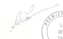 Load image into Gallery viewer, First Day Cover with printed portrait of Karpov, special stamp of the Central African Republic