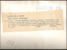 Load image into Gallery viewer, Black and white press photo with a picture of Paul Keres and Nona Gaprindashvili