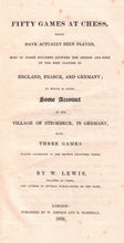 Load image into Gallery viewer, Fifty Games at Chess, which have actually been played, most of which occurred between the Author and some of the best players in England, France, and Germany
