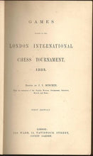 Load image into Gallery viewer, Games Played in the London International Chess Tournament, 1883