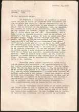 Load image into Gallery viewer, Letter from Olga Capablanca to Mario Figueredo