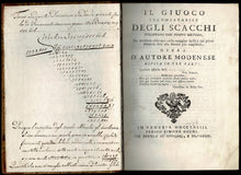 Load image into Gallery viewer, l Giuoco Incomparabile degli Scacchi
