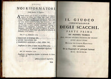 Load image into Gallery viewer, l Giuoco Incomparabile degli Scacchi