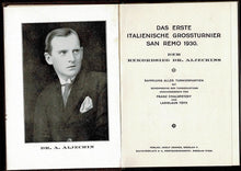 Load image into Gallery viewer, Das Ereste Italienische Grossturnier San Remo 1930