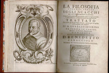Load image into Gallery viewer, La filosofia overo il perche degli scacchi per cui chiaramente si mostra prima l'artificio della fabrica universale, poscia la ragion particolare della ordinanza, & degli andamenti tutti degli scacchi