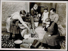Load image into Gallery viewer, 5 photographs Relating to Chess including Vera Menchik in a Simultaneous Exhibition