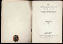 Load image into Gallery viewer, IIIrd World Student Chess Championship Uppsala, Sweden 6-15 April 1956