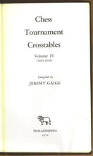 Load image into Gallery viewer, Chess Tournament Crosstables