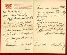 Load image into Gallery viewer, Letter to Walter Penn Shipley