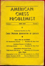 Load image into Gallery viewer, The American Chess Problemist