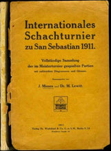 Load image into Gallery viewer, Zweites Internationales Schachturnier, Zu San Sebastian, 1911