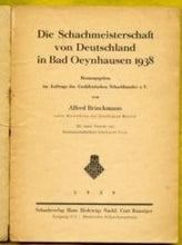 Load image into Gallery viewer, Die Schachmeisterschaft von Deutschland in Bad Oeynhausen 1938