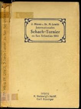 Load image into Gallery viewer, Internationales Schachturnier, Zu San Sebastian, 1911. Vollstandige Samlung der im Meisterturnier gespielten Partien