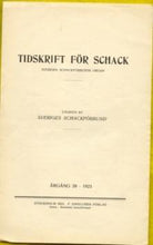 Load image into Gallery viewer, Tidskrift för Schack, Volume 29