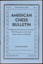 Load image into Gallery viewer, American Chess Bulletin Volume 56