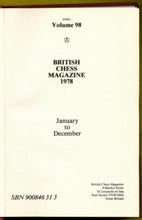 Load image into Gallery viewer, The British Chess Magazine Volume XLVIII (98)