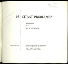Load image into Gallery viewer, 96 Citaat - Problemen