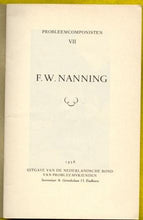 Load image into Gallery viewer, F W Nanning: Probleemcomponisten VIII