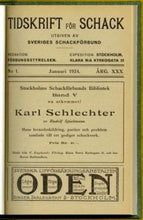 Load image into Gallery viewer, Tidskrift för Schack, Volume 30