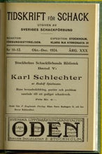 Load image into Gallery viewer, Tidskrift för Schack, Volume 30