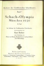 Load image into Gallery viewer, Schach-Olympia Munchen 1936, I. Teil & II. Tiel: Im Auftrage Des Grobebeaustschen