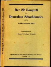 Load image into Gallery viewer, Der 22. Kongress des Deutschen Schachbundes Oeynhausen 1922
