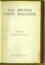 Load image into Gallery viewer, The British Chess Magazine Volume XLIII (43)