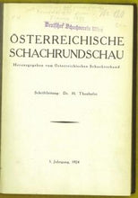 Load image into Gallery viewer, Ostereichische Schachrundschau Volume 3