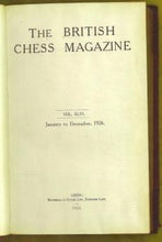Load image into Gallery viewer, The British Chess Magazine Volume XLVI (46)