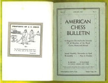Load image into Gallery viewer, American Chess Bulletin Volume 27