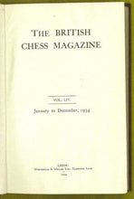 Load image into Gallery viewer, The British Chess Magazine Volume LIV (54)