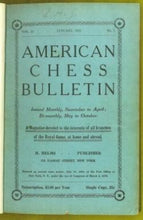 Load image into Gallery viewer, American Chess Bulletin Volume 22