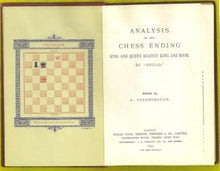 Load image into Gallery viewer, Analysis of the chess ending, king and queen against king and rook
