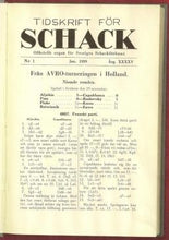 Load image into Gallery viewer, Tidskrift för Schack, Volume 45