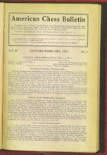 Load image into Gallery viewer, American Chess Bulletin Volume 36