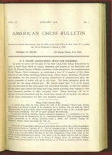 Load image into Gallery viewer, American Chess Bulletin Volume 15